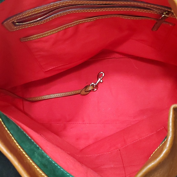 Dooney & Bourke Florentine Natural Toggle Whipstitch Bucket Bag - Picture 7 of 9